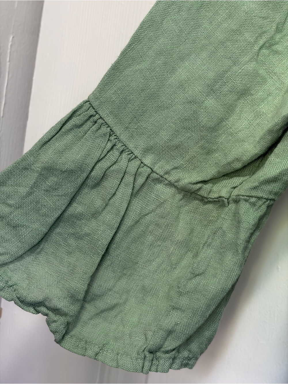 Linen Blouse Ruffle Sleeves TERZO MILLENNIO LARGE - Picture 4 of 10